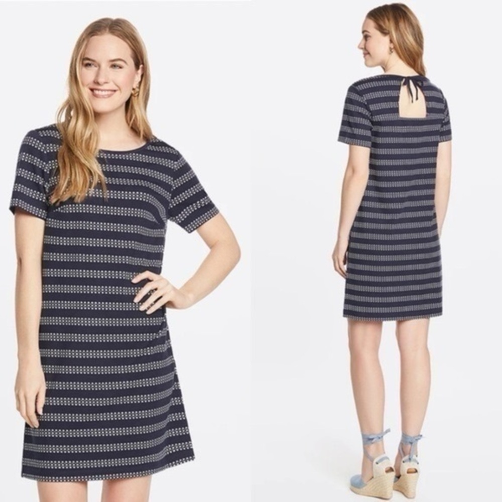 Draper James Star Stripe Ponte Shift Dress